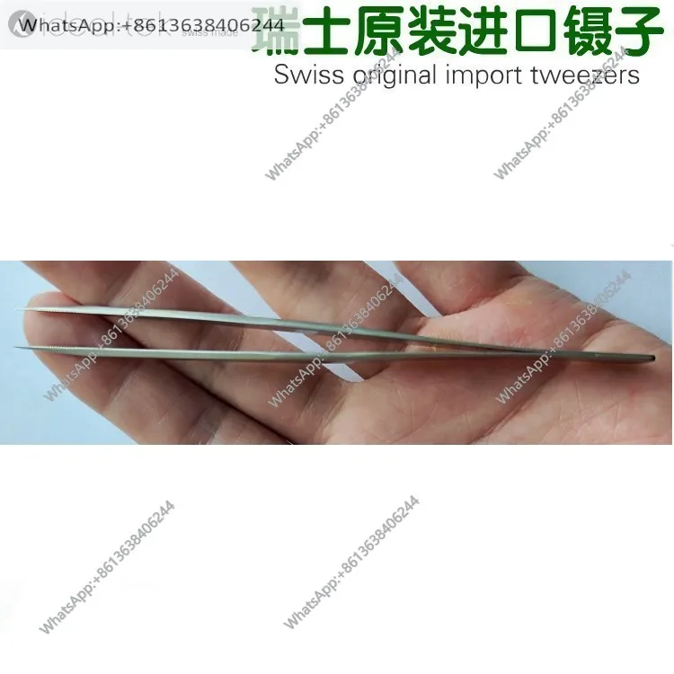 Antimagnetic acid-resistant toothed anti-skid laboratory medical clip, original imported high-precision forceps 456.SA