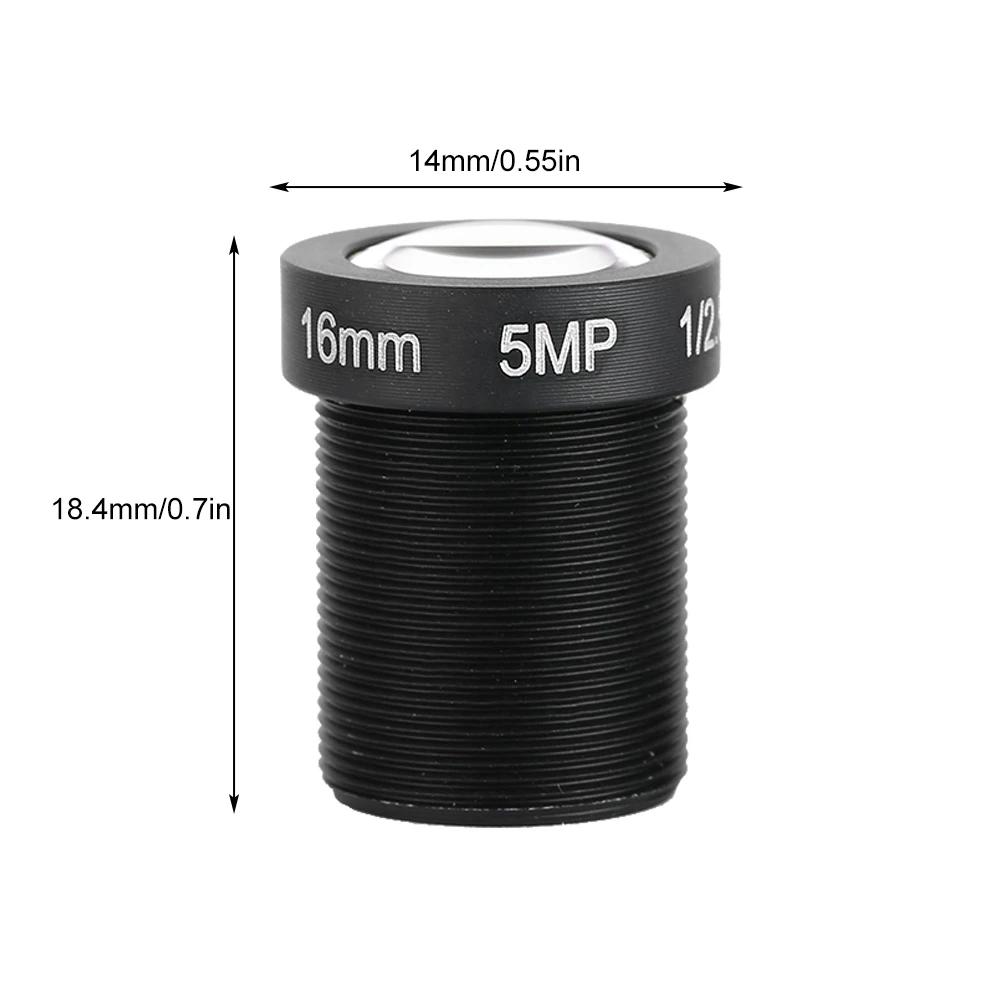 5MP 16mm HD عدسة رئيسية واحدة استبدال ملحق للكاميرا CCTV عدسة الكاميرا عدسة الكاميرا لعدسة الكاميرا الأمنية