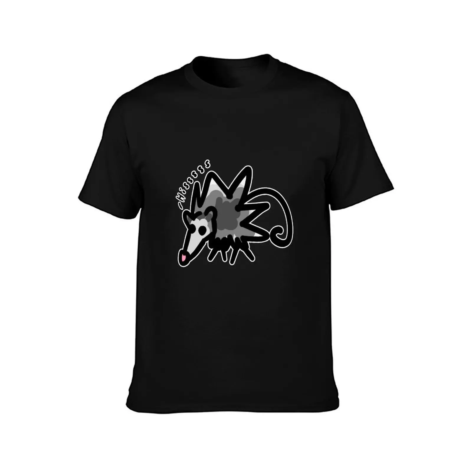 Hissy Opossum T-Shirt Anti-Fade Casual Tee Shirt T-Shirt