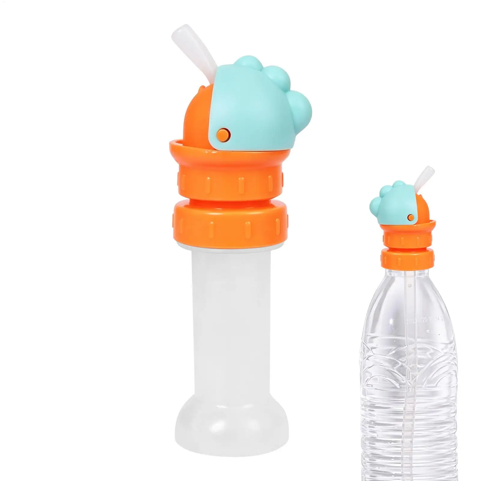 Reusable Spill-Proof Water Bottle Spout Detachable Lid with Straw For Kids Hydration Sports Office Cart Delivery Drink
