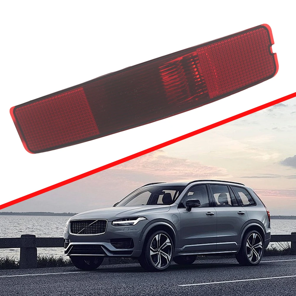 Lampu Rem Reflektor Belakang Bumper Merah Lampu Kabut Tengah Reflektor Mundur Lampu Rem Reflektor Bumper Belakang untuk Volvo XC90 2003-2006