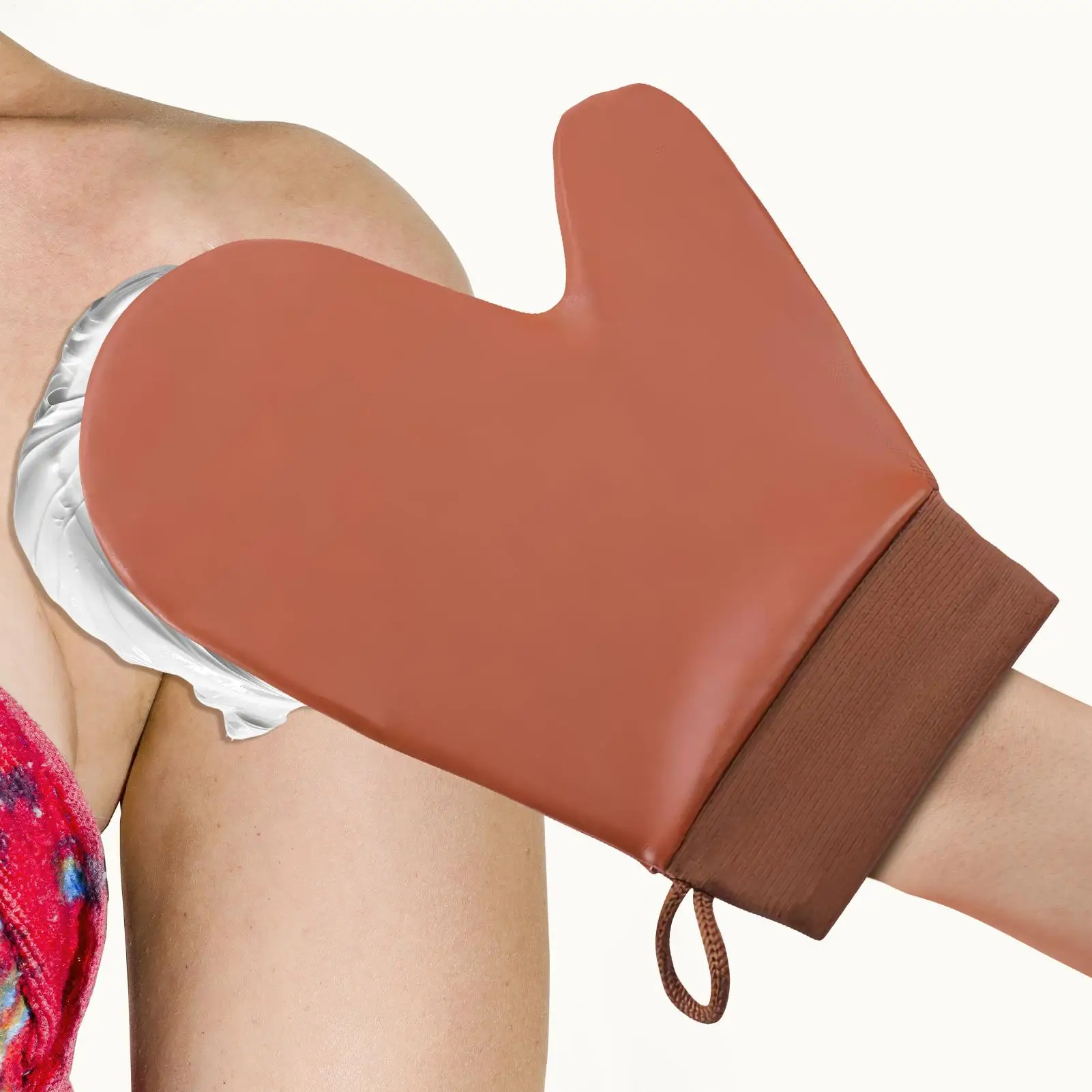 Tan Mitt Body Lotion Glove Self Tanning Mitt Double Sided Prevents Sticky Hands Applicator Portable Quick Dry Lotion Gloves