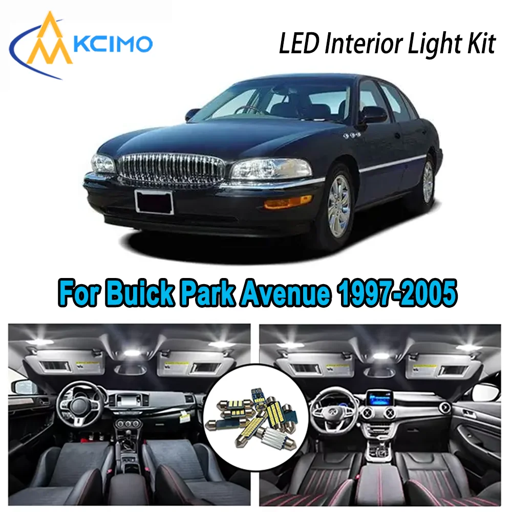 

High-Quality LED Interior Kit for Buick Park Avenue 1997-2005 1998 1999 2000 Premium Error-Free Dome Map Trunk Automotive Lamps