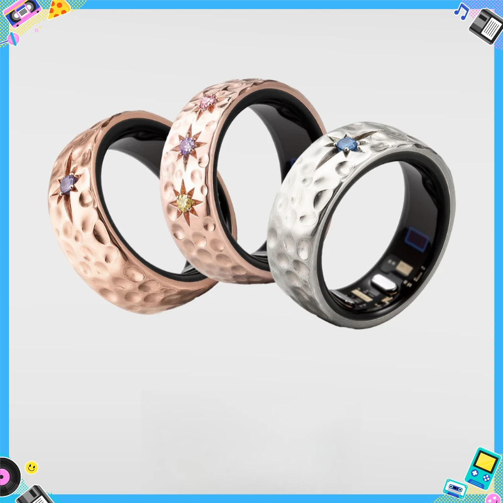 New Riingvo (Xingmang) Series AI Smart Ring Custom Health Monitoring Mood Ring AI Emotion Perception with Zircon Accessories