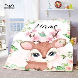 Custom Blanket Custom Name Blanket Baby Girl Boy Blankets Flannel Fleece Throw Blanket Personalized Family Friends Blanket Gifts
