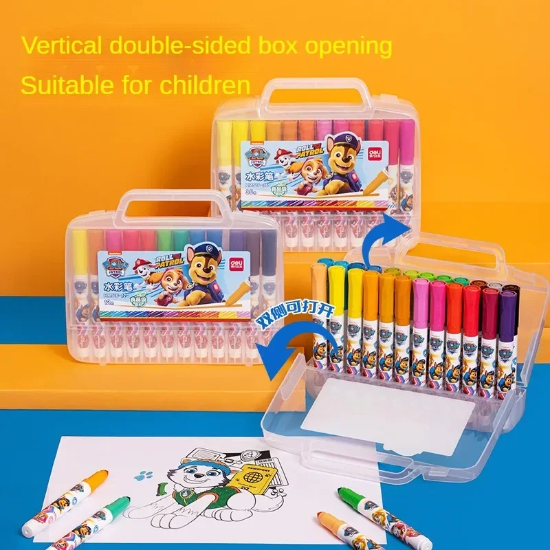 PAW Patrol 12 24 Color Watercolor Pen Markers Pens Felt Pen Coloring Drawing Books Manga Calligraphy School Supplies Stationery