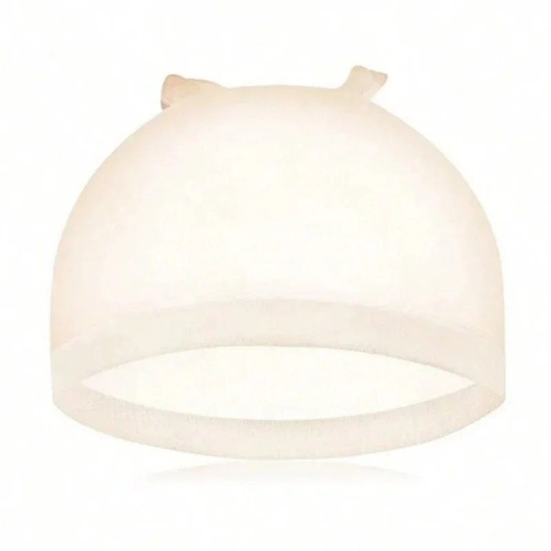 100 stuks HD pruik caps hoge kwaliteit transparant HD haarnetjes weven nylon rekbare kant voor pruik cap voor vrouwen mannen lichtbruin - afbeelding 2