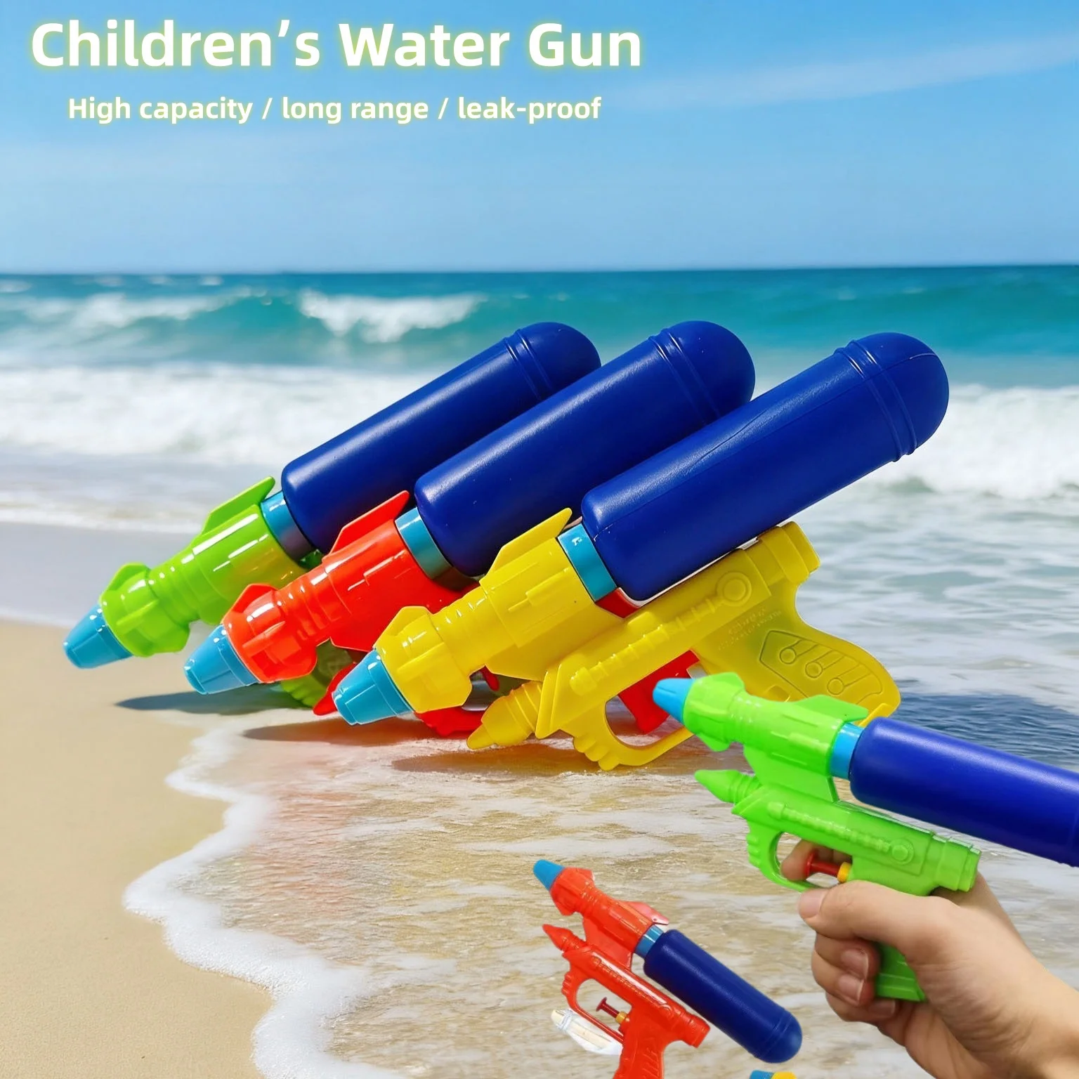

Portable Kids Water Gun Toy Summer Outdoor Beach Pool Garden Water Fight Game Squirt Gun for Boys Girls and Gift