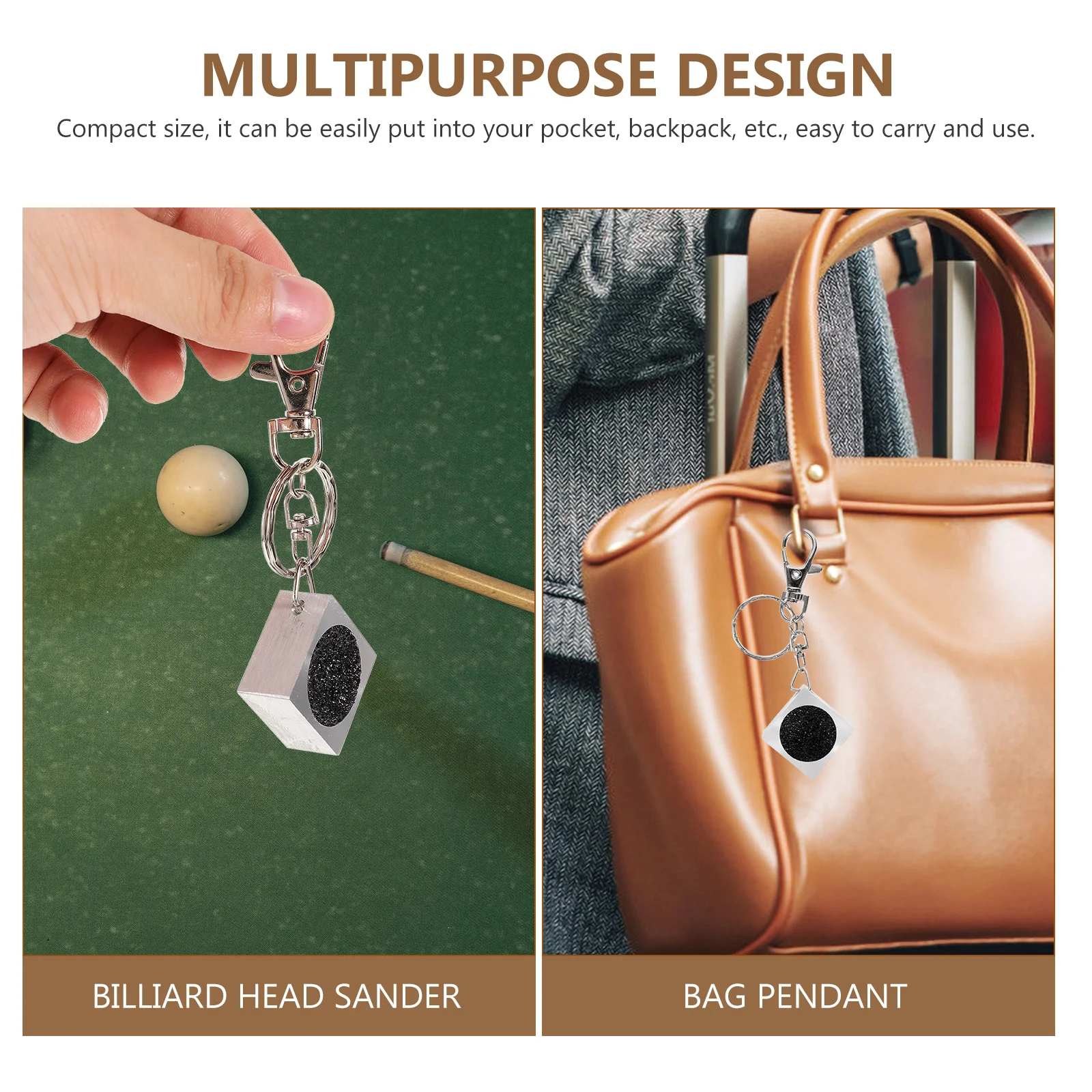 

Pool Cue Sander Keychain Stick Tip Shaper Billiard Accessories Aluminum Tool Repair