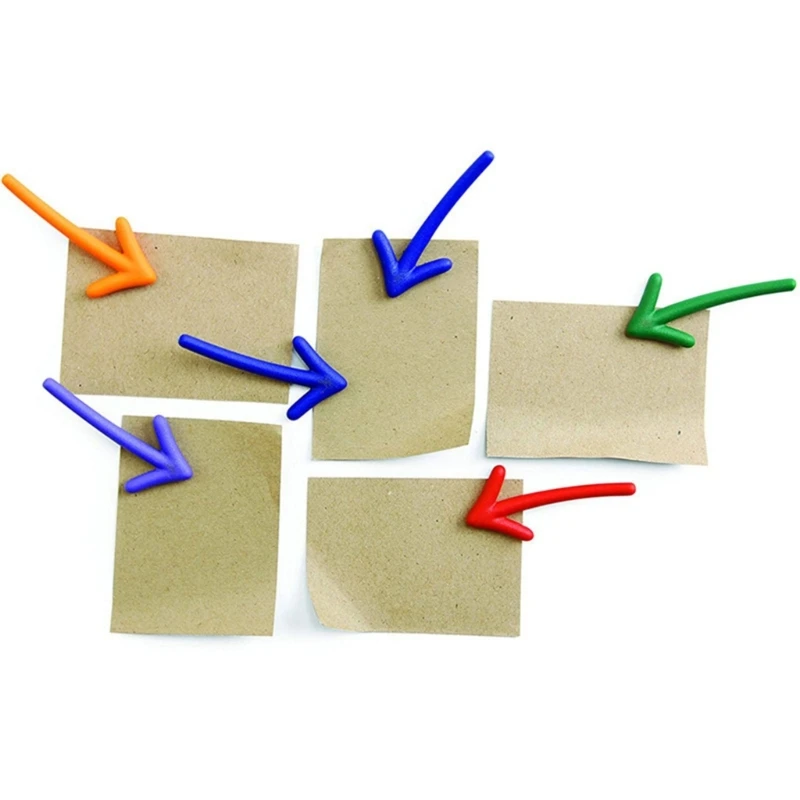 6pcs Fridge Magnets Whiteboard Message Stickers Decorative Refrigerator Magnet for Kitchen Office Accessories