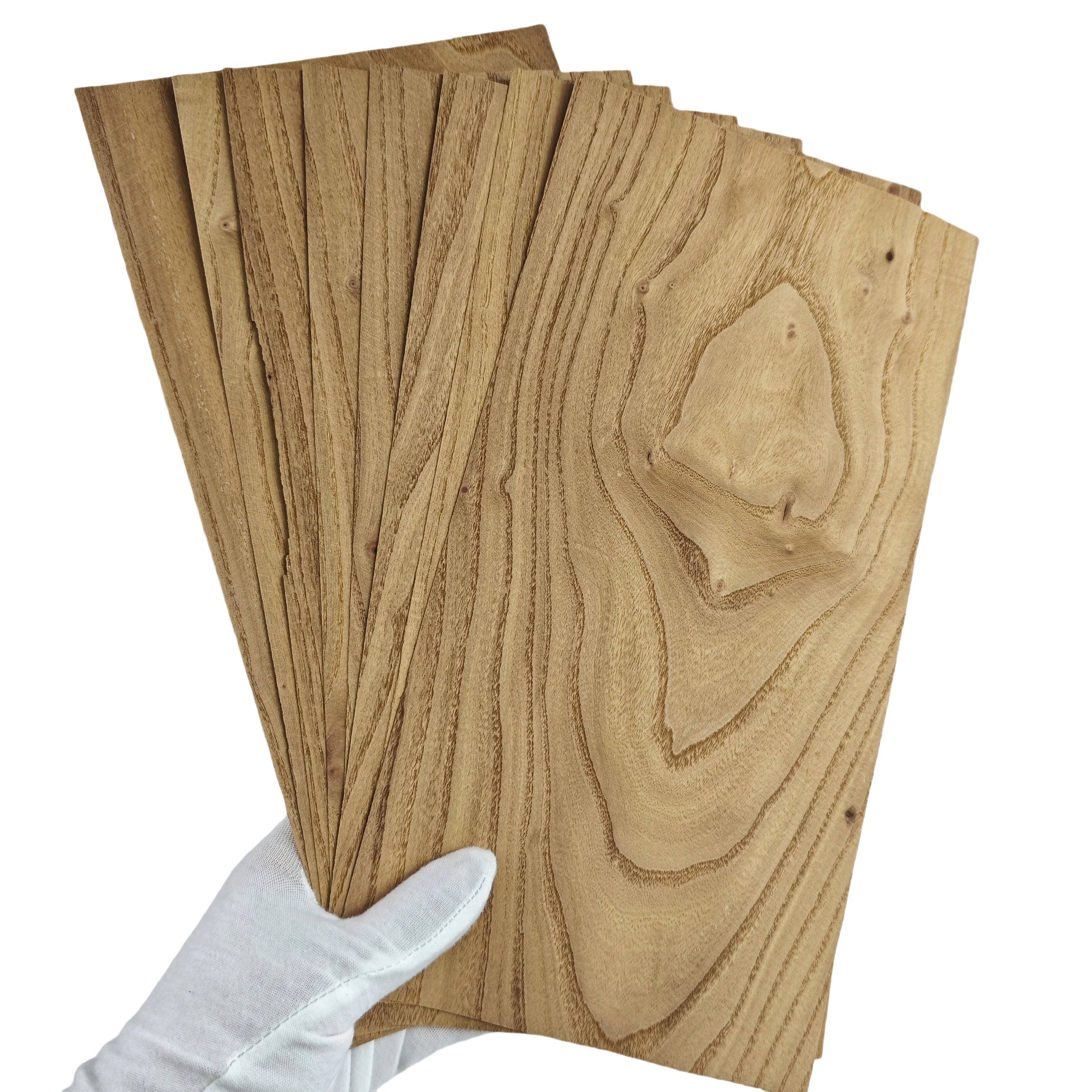 8pcs 0.5mm Natural elm bark wood veneer thin wood sheets L:300xW:150mm