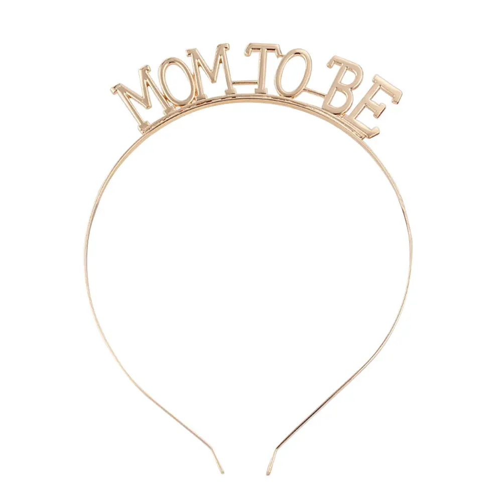 

2 шт. праздничные повязки на голову с надписью «Мама в ожидании», обруч для волос из сплава, аксессуары для свадебного костюма, удобные регулируемые головные уборы для взрослых, золотистые