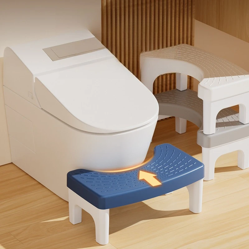 Thickened Toilet Foot Stool, Household Squat Assist Foot Pedal,Non‑Slip Bathroom Step Stool for Toilet Posture Aid Home Bathroom
