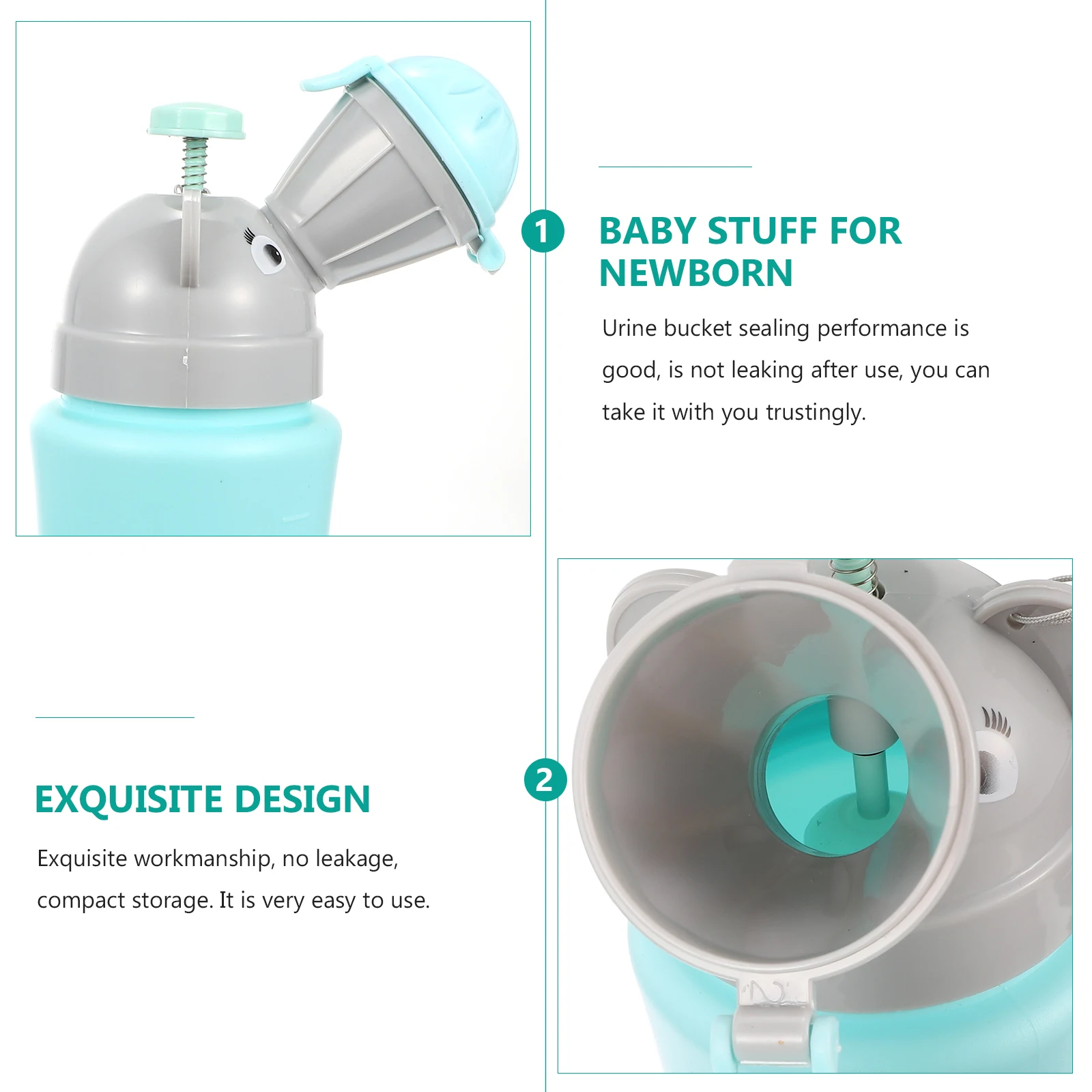 

Portable Kids Urinal For Boys Urinal Light Green No Leakage Travel Pee Bottle Toddler Baby Stuff Newborn