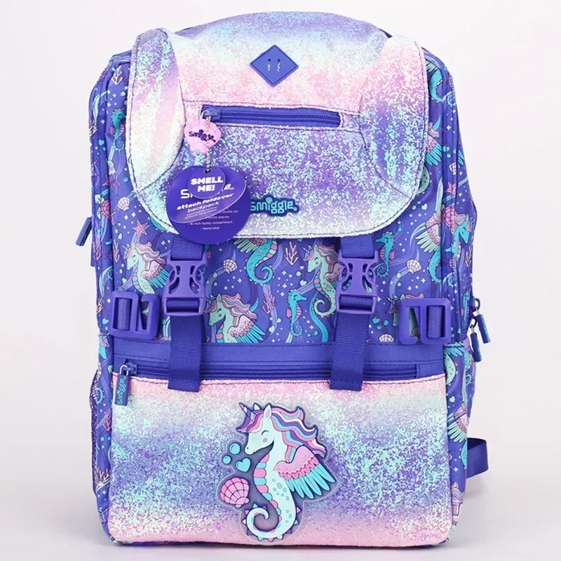 Hot Sale Genuine Australian Smiggle Backpack Child Backpack Elementary School Backpack Large Capacity Cartoo Bags Birthday Gifts