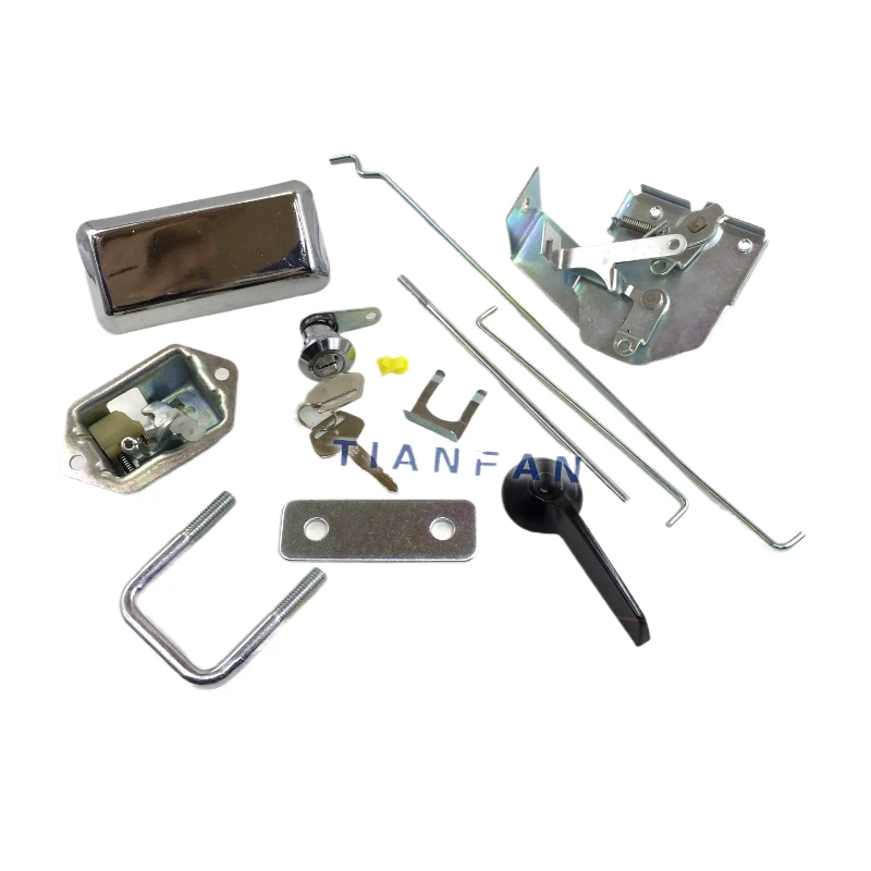 For Komatsu Pc200-5/120-5/60-6 Cab Door Lock Assembly External Handle Lock Block Excavator Accessories