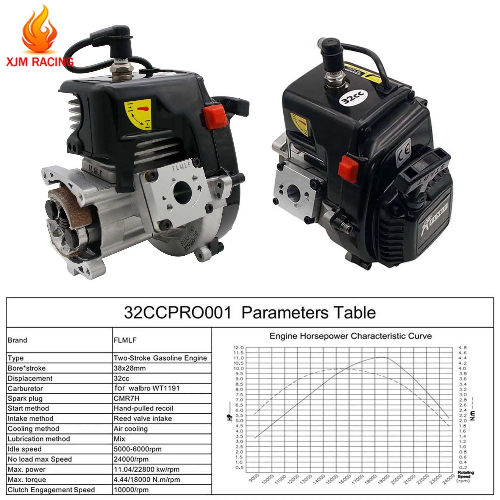 Válvula de palheta exclusiva 29cc 30.5cc 32cc pro, motor de 4 parafusos para 1/5 hpi rovan km baja lt ql fid mcd gopy redcat fg hsp rc peças de carro