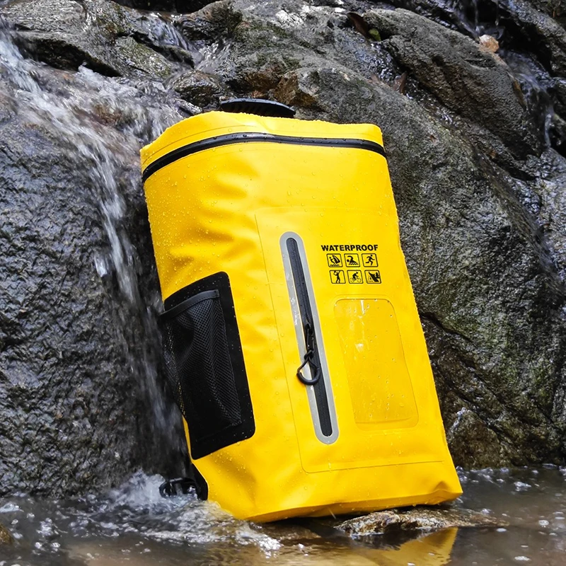25L/35L Large Capacity Waterproof Backpack with IPX7 Airtight Zipper, Durable Scratch-Resistant PVC, Dry Wet Separation For Dive 6