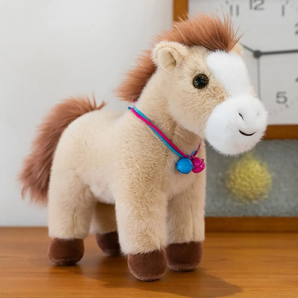 مضحك الإبداعية الحصان دمية لطيف رقيق محشوة دمية على شكل حيوان دمى التميمة الناعمة الكرتون ستيد دمية ديكور المنزل #6