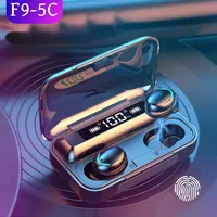 F9 Bluetooth Headphones 9D Stereo High Bass Sport Earphones Touch Control TWS Wireless Earbuds Waterproof Handsfree Headset