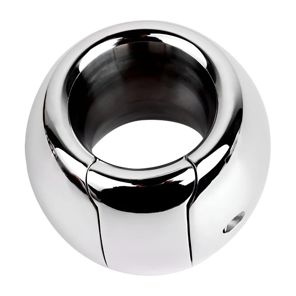 ANOSX Semen Lock Rings Stainless Steel Testicle Drop Rings Heavy Metal Scrotum Stretcher Drop Ring Weight Hanging BDSM Cockring - view 4