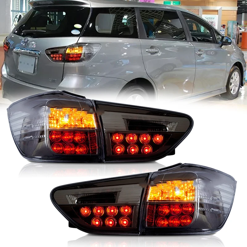 

Car Rear Lamps For 2009-2015 Toyota WISH Modificiation Taillight With Halogen Reversing Turn Signal Lights Automobile Assembly