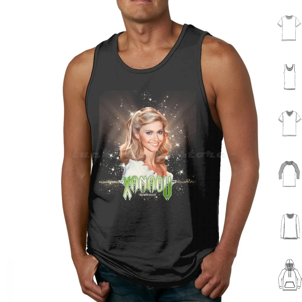 Olivia Newton-John en Xanadu-Gene-Magic diseñado por Popretrodisco camisetas sin mangas chaleco sin mangas Magic Xanadu Grease John