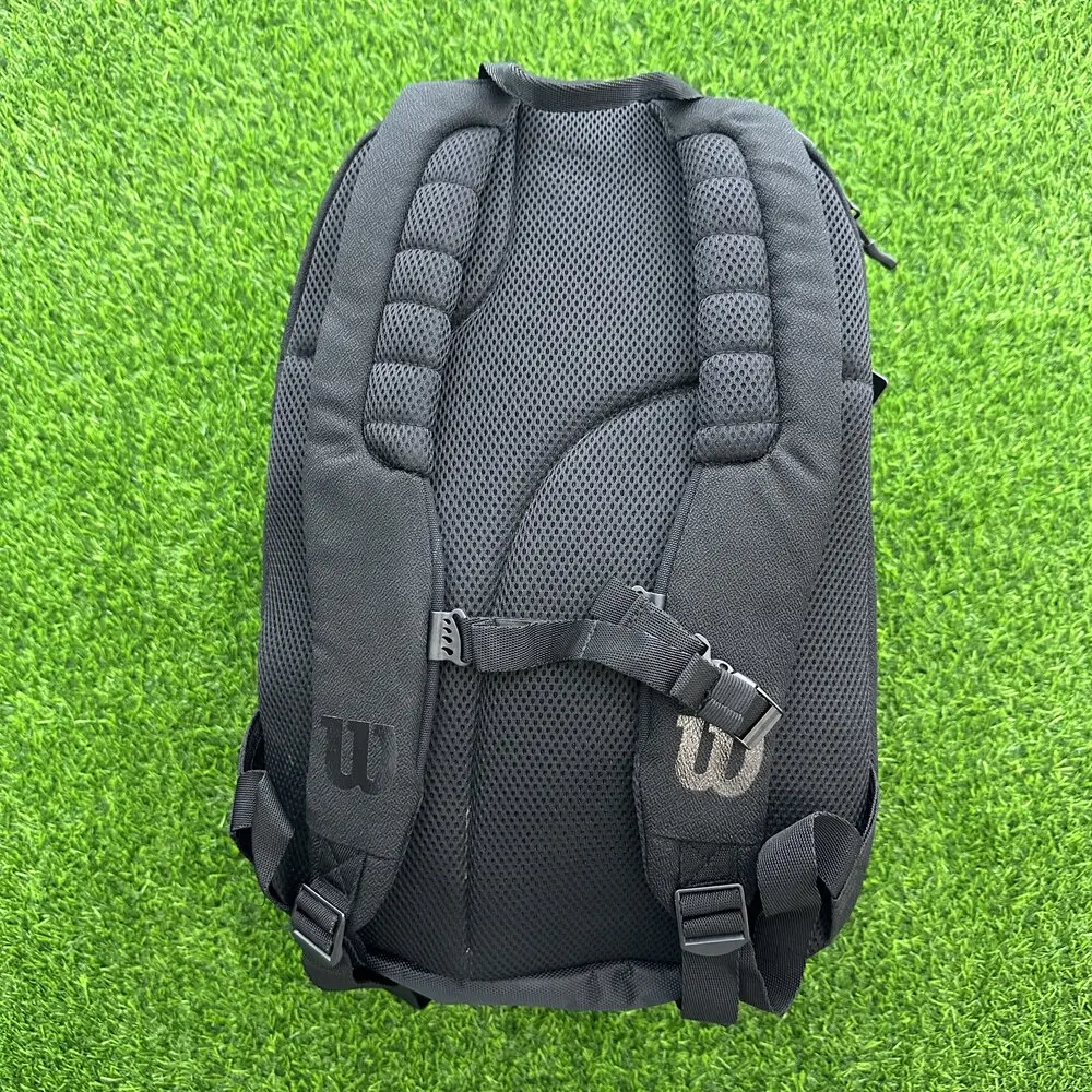 Wilson DNA Series Federer Tennis Backpack PU Design Racket Sport Tennis Bag Max for 3 Racquets with ‎Insulation Pocket