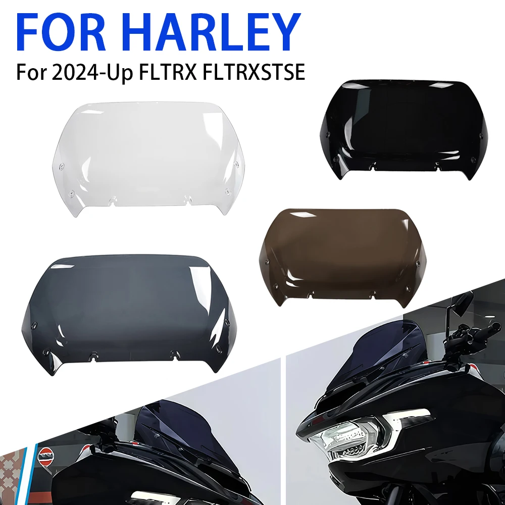

New Motorcycle Windshield Accessories Wind Deflector FIt For Harley 2023 2024 TOURING CVO 121 117 Road Street Glide ST FLTRXSE