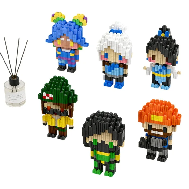 Valorant Anime Peripherals Jett Figure Building Blocks Brimstone Figurine Building Blocks Sage Neon Decoration Toys Gifts view 5