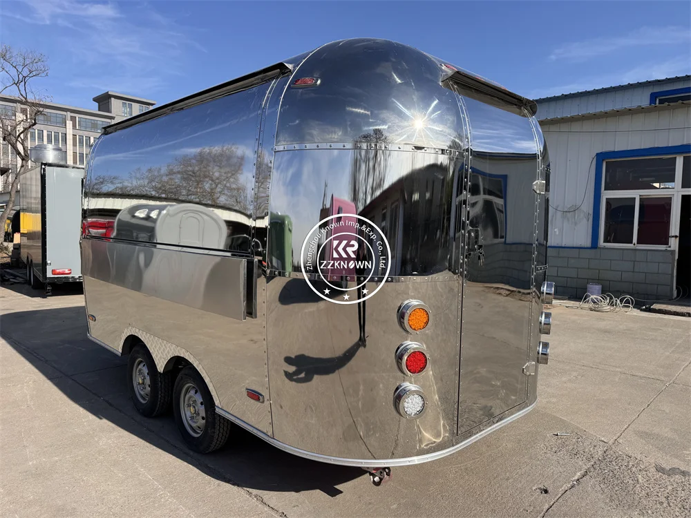 2025 New Design Concession   Food Truck Mobile Kitchen Catering Equipment Hot Dog Cart Small Bbq Food Trailer