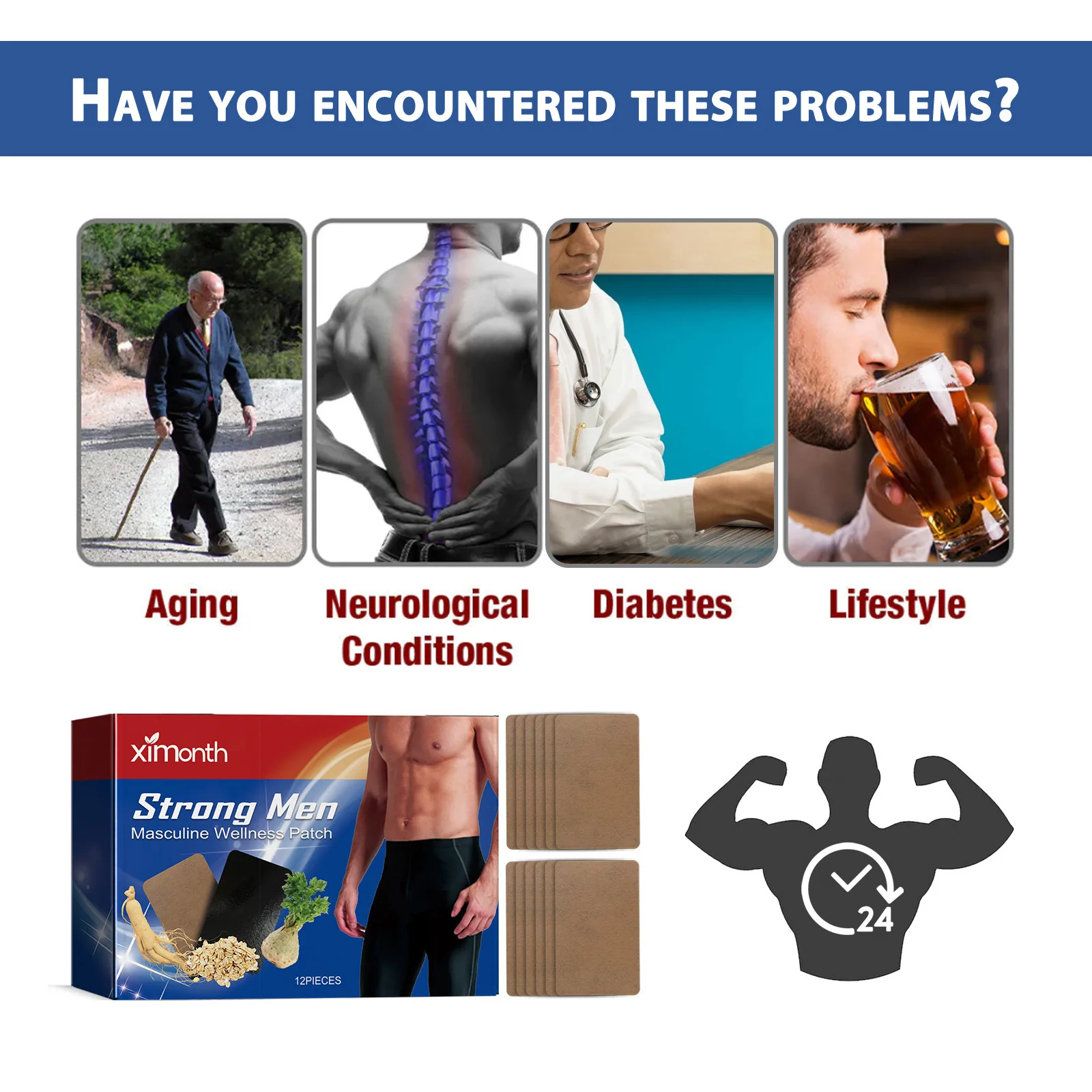 Prostatitis Prostate Treatment Patch Last Erection Improving Sexual Function Prolong Sex Time Man Urological Kidney Care Sticker