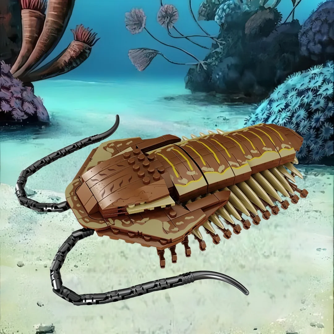 

KNEW BUILT Trilobite Spider Centipede Scorpion Insect Model Building Block Toy-Horrifying Prank Toy,Puzzle Assembly Gift for Kid