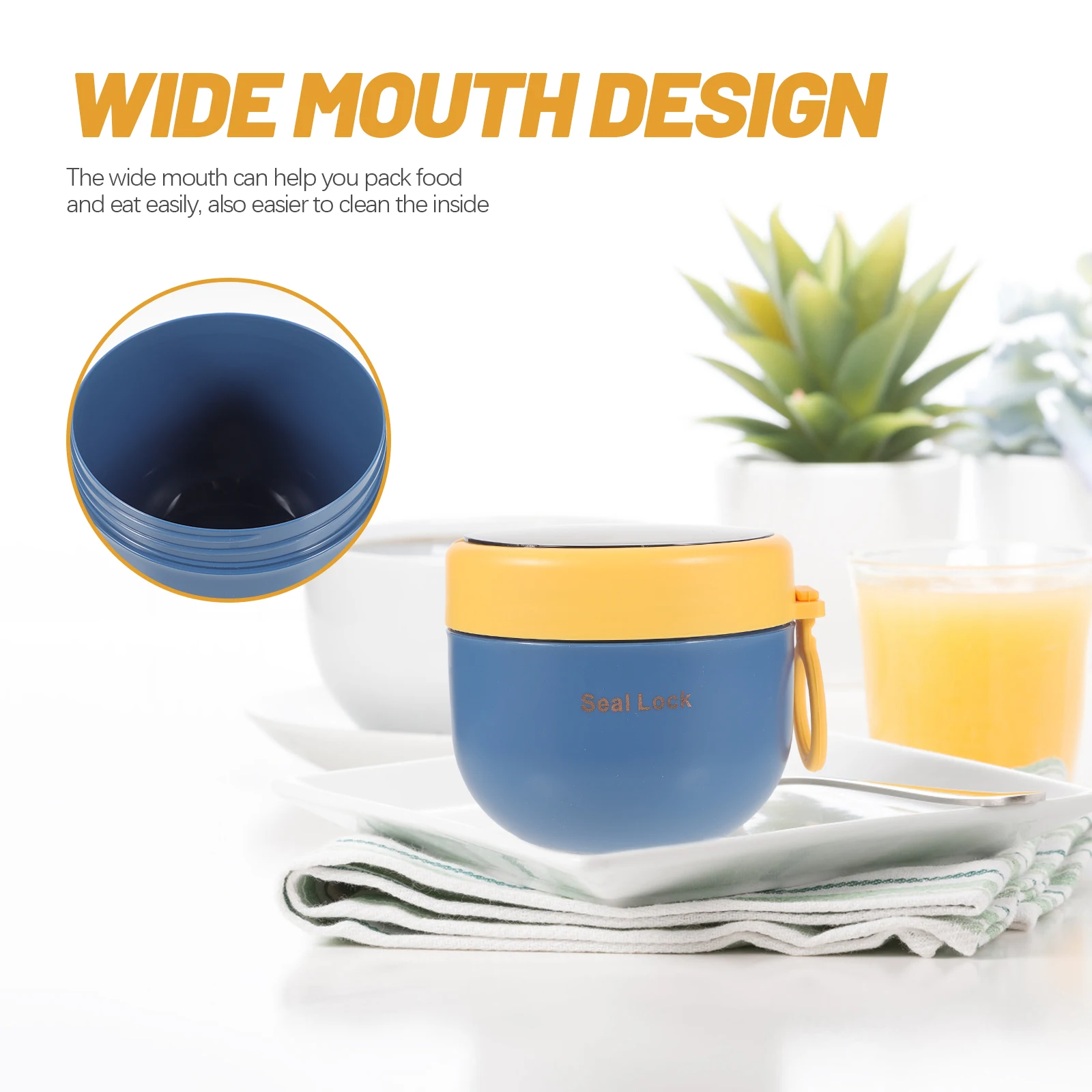 

Microwave Heating Plastic Bowl Portable Breakfast Cup Airtight Leakproof Oatmeal Container Milk Cereal Mug Storage