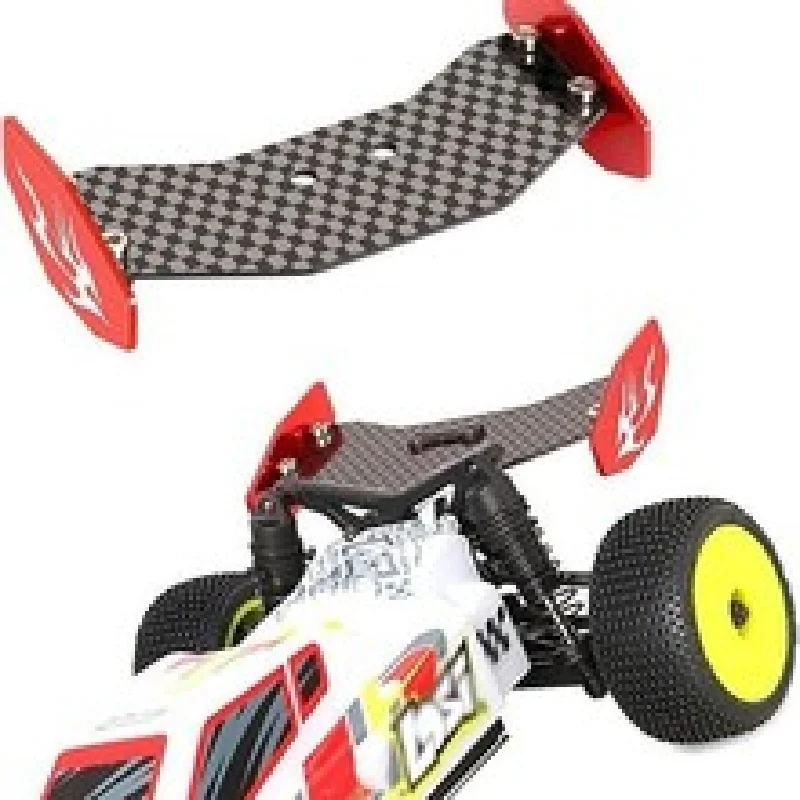 Modelauto: Losi 1/24 Micro-B 2WD Buggy frame - gemaakt van aluminiumlegering en koolstofvezel achtervleugel
