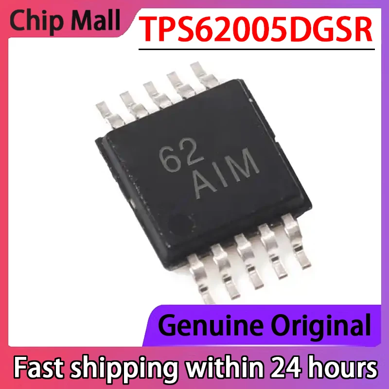 

5 шт., новинка, оригинальный TPS62005DGSR TPS62005, Шелковый экран, оптический преобразователь, микросхема стандарта 10