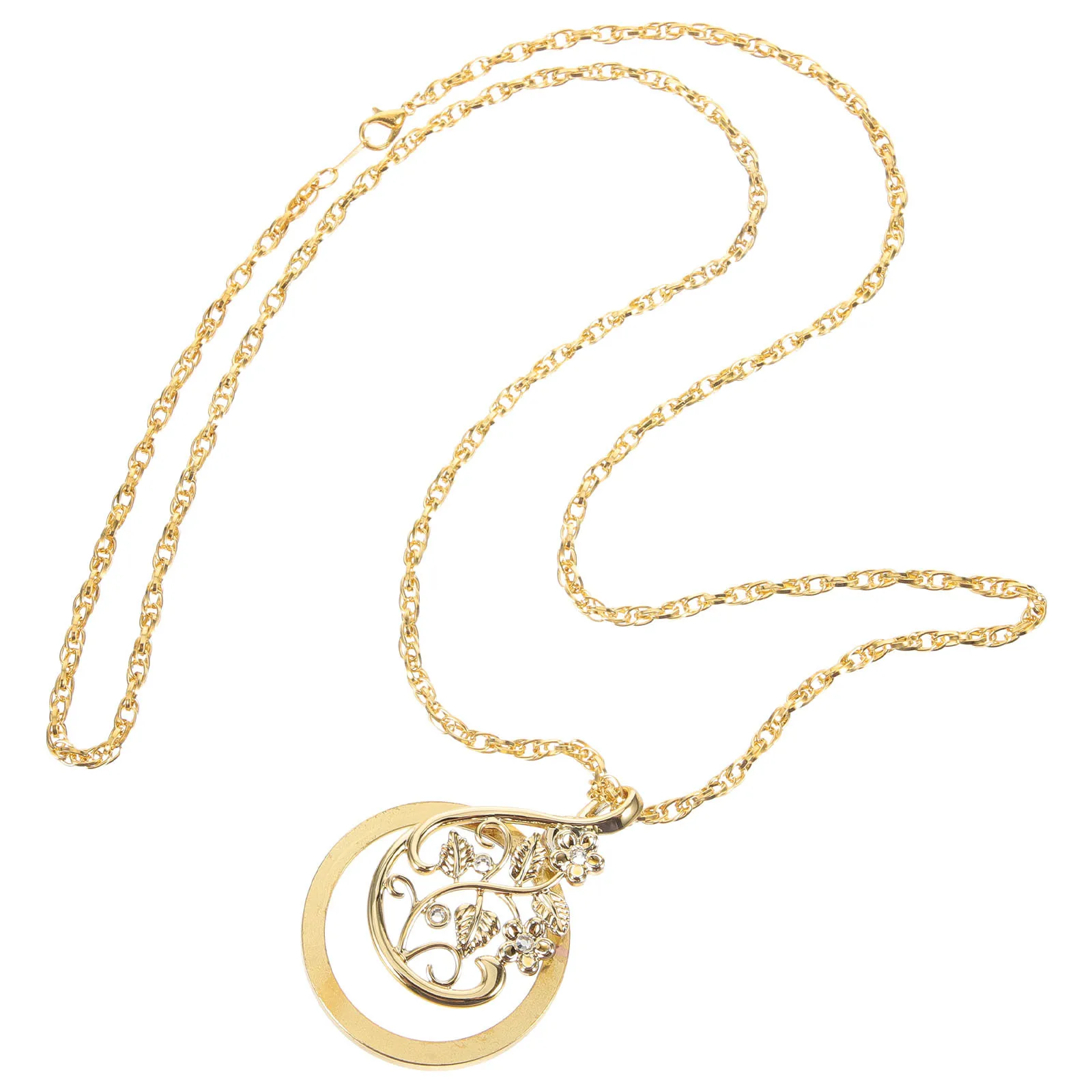 

Handheld Reading Magnifier Necklace Portable Pendant Magnifier Glass Jewelry for Fine Detail Work and Reading Aid