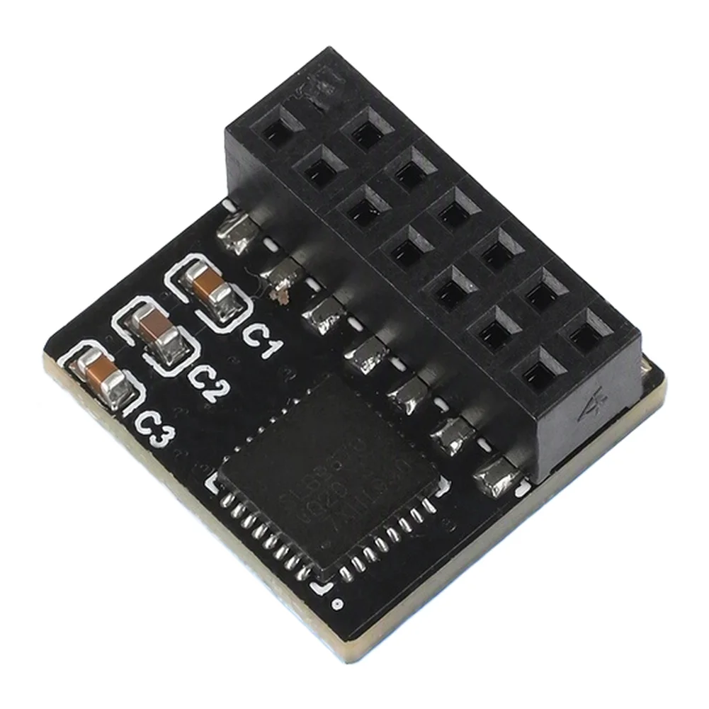 TpM 2.0 Security Module 14 Pin For SPI Interface For AES RSA Encryption For Windows For Linux PC Motherboard Protection