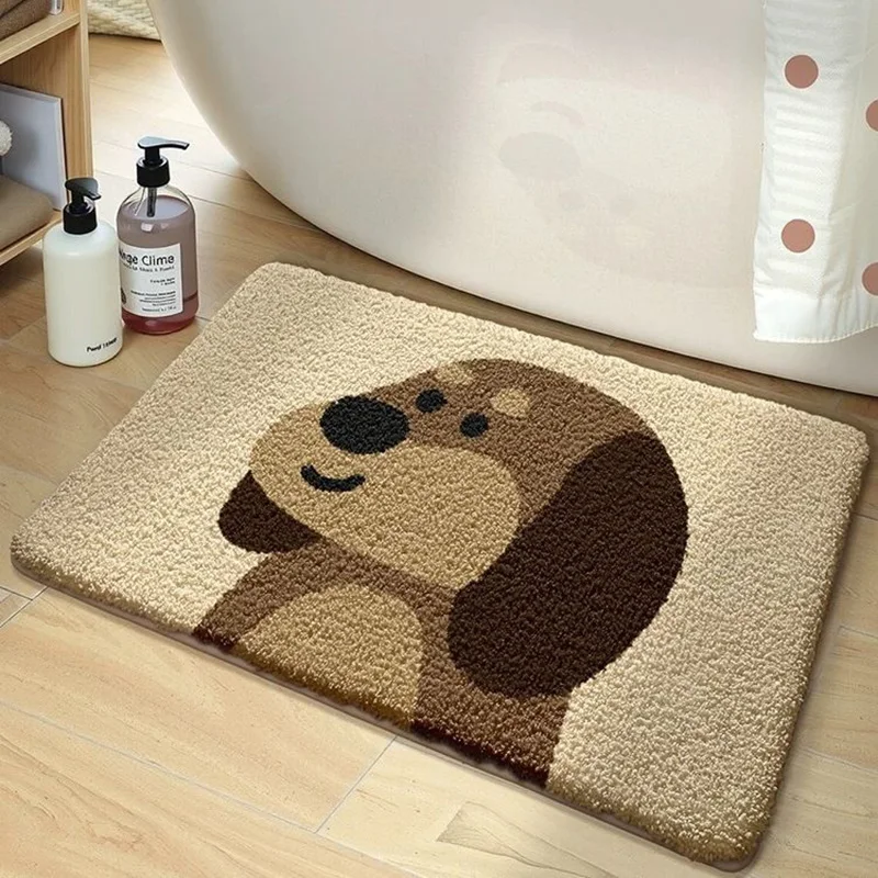 

Home Anti Slip Floor Mat Toilet Door Mat Absorbent Mat Quick Drying Bathroom Cartoon Carpet Bathroom Foot Mat