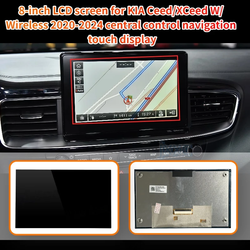 

8-inch LCD screen for KIA Ceed/XCeed W/ Wireless 2020-2024 central control navigation touch display