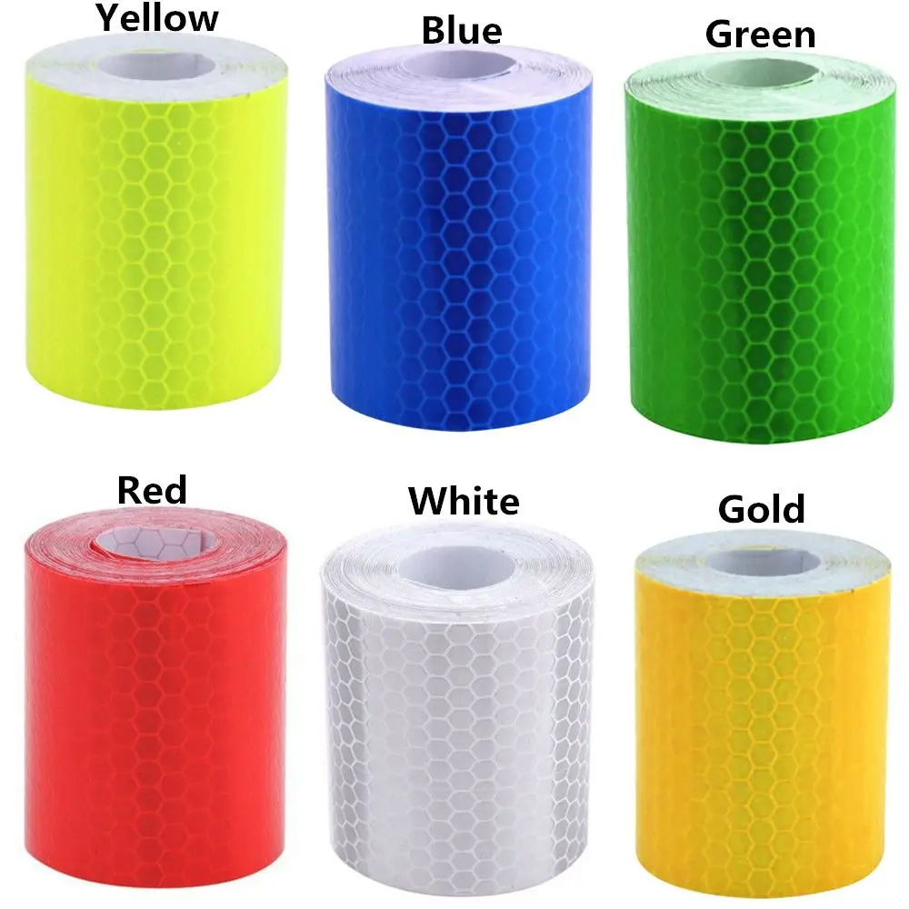 Auto Motorcycle Sticker Car Decoration Bicycle Safety Warning Reflective Sticker Reflector Protective Tape Stickers Strip Roll