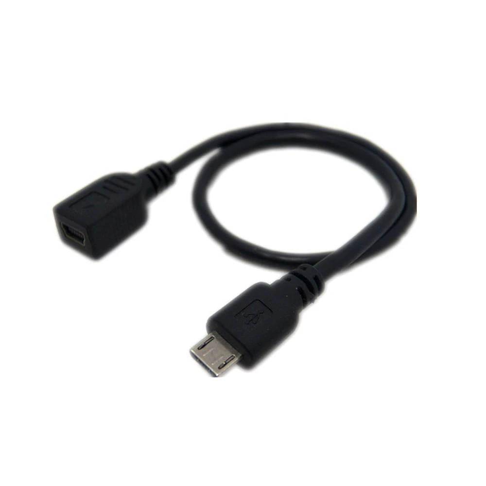 Presa Mini Usb diritta corta a adattatore per cavo con spina Micro USB per cellulari e tablet