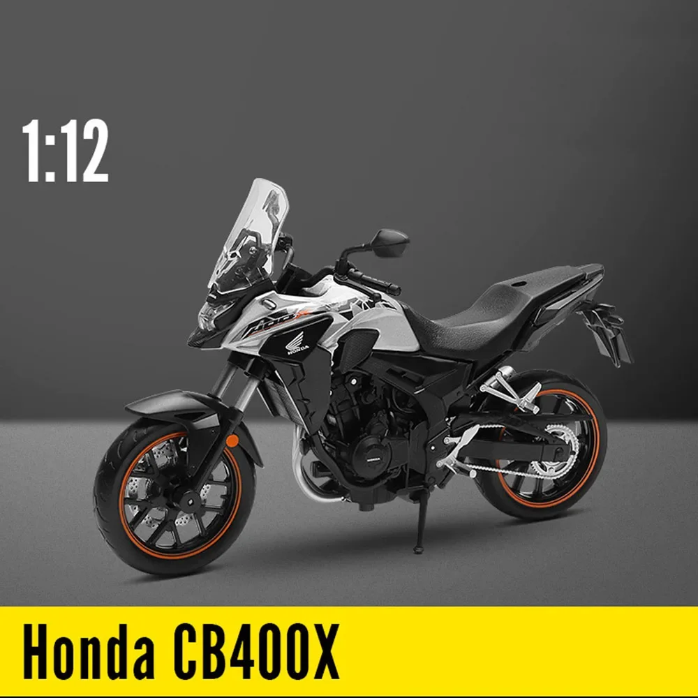 1:12 Honda CB400X Model Speelgoed Miniatuur Motorfietsen Metal Diecast Rubber Banden Schokabsorptie Kerst Motor Cadeaus voor Kinderen