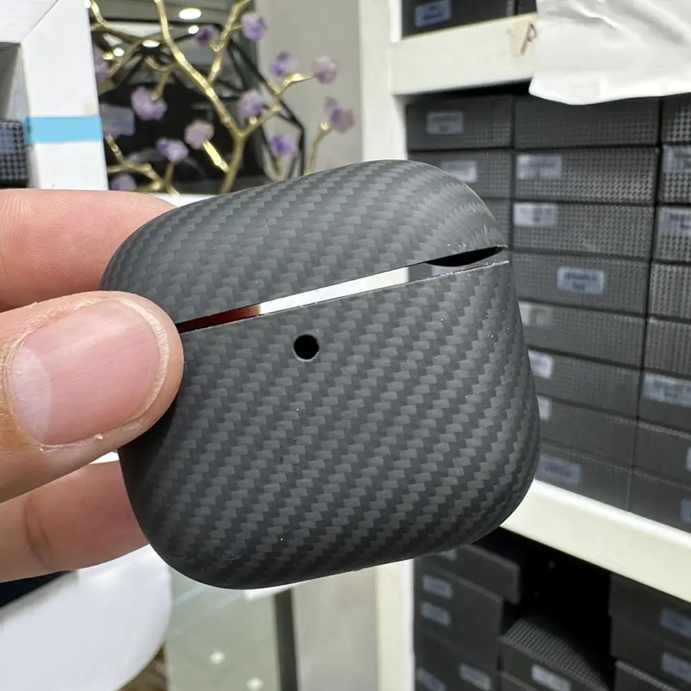 Carcasas de auriculares de fibra de aramida para 4 auriculares, funda protectora a prueba de golpes T7v1