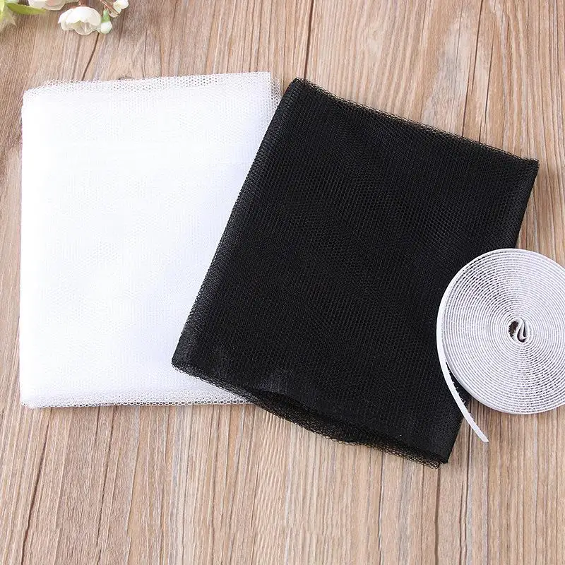 DIY Mosquito Net Self-adhesive Indoor  Fly Screen Curtains Window Net Protections Mesh