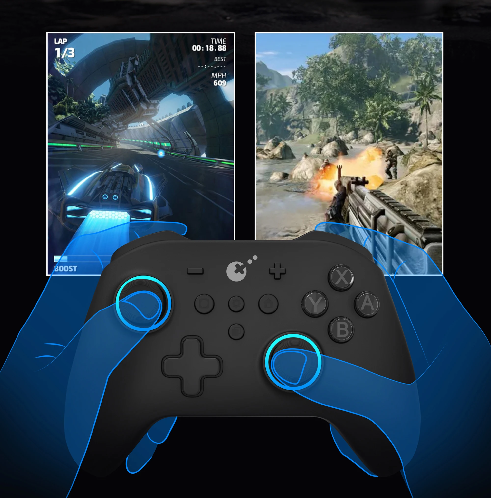 Gulikit kk3 max controller ns39 kingkong 3 gamepad mit hall effekt joysticks & auslöser für windows nintendo switch android ios – Detail 10