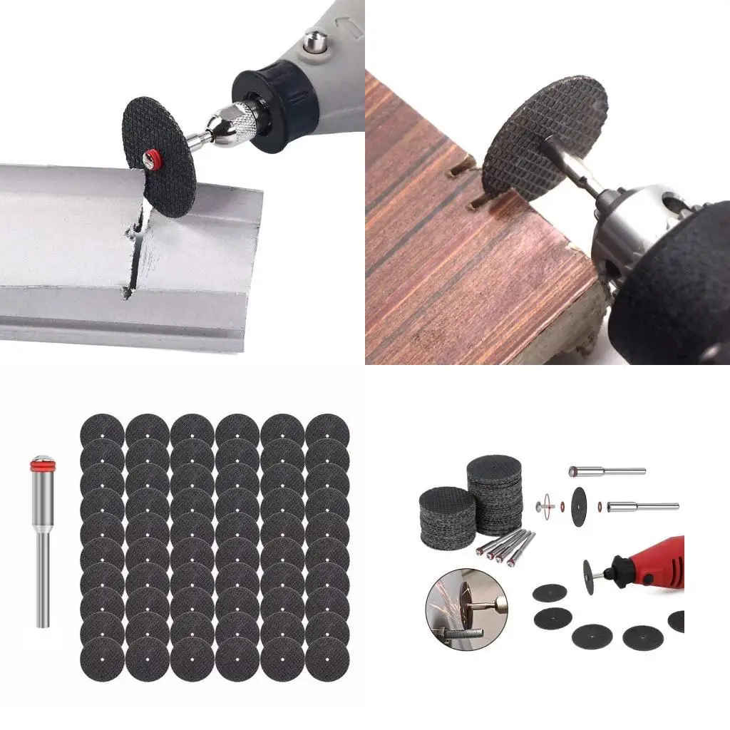 

G6KF 64pcs Safe & Reliable Cutting Discs Fiberglass Cutting Discs for Various Rotary