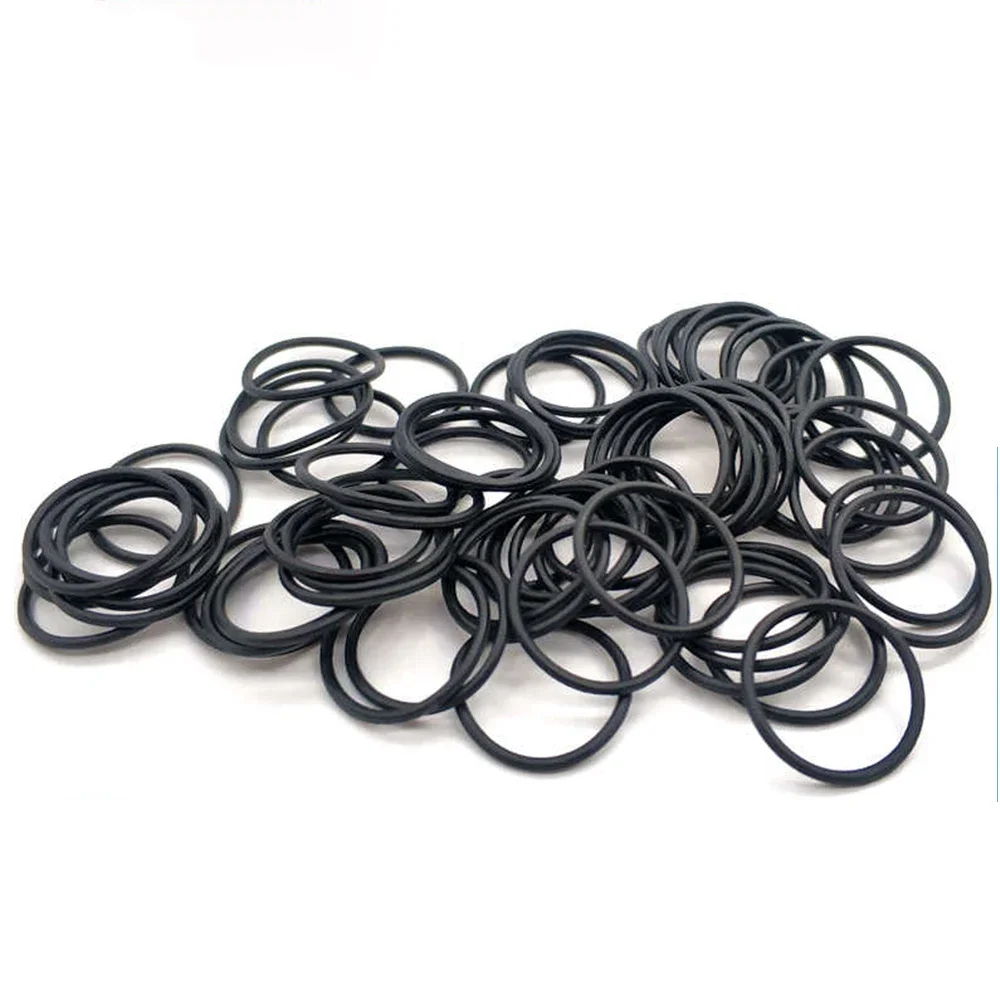 Thickness CS 2mm EPDM Rubber O Ring OD 5-170mm ID 1-166mm Acid Alkali Water and Friction Resistance O-Ring Seal Gasket Black