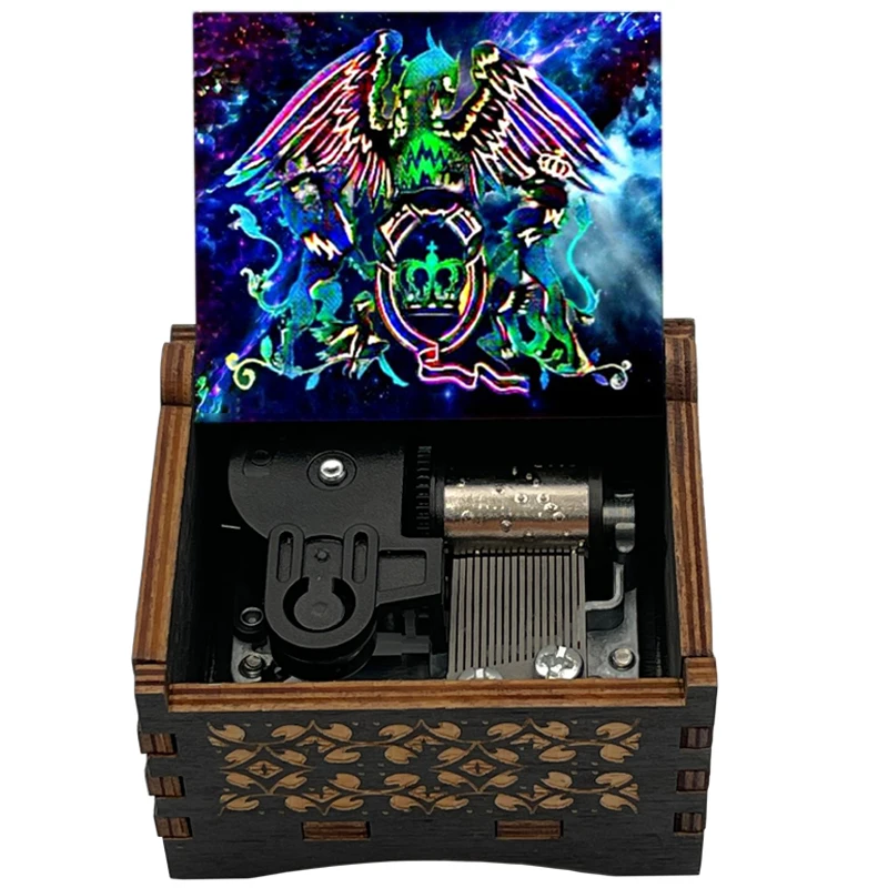 Bohemian Rhapsody Excerpt 14-seconds Adapted 18-Tone Wooden Music Box Family Gatherings/Small Party Gifts Decorative Ornaments