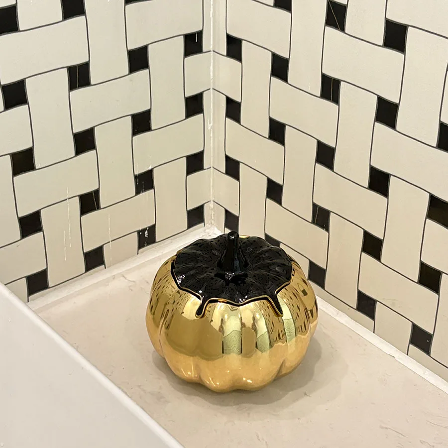 حقيبة صندوق اليقطين الإبداعية ذات الإحساس المعدني اللامع الرائع بتصميم صغير متخصص حقيبة يد حقيبة ساعي البريد